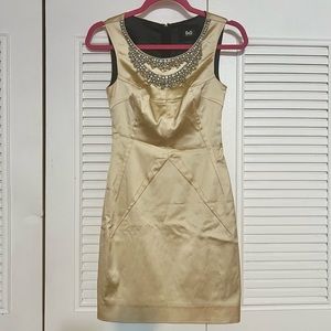 💗Authentic Dolche & Gabbana women satin embellished zipper closure dress